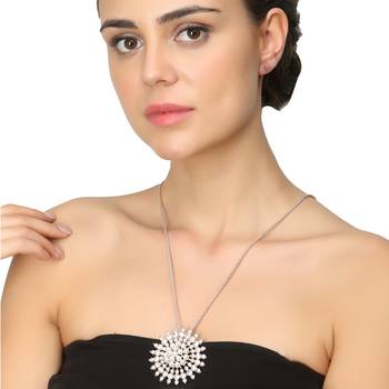 Gold Cubic Zirconia Pendants 1