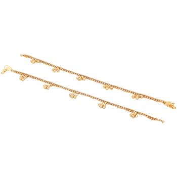 Gold Cubic Zirconia Anklets 4
