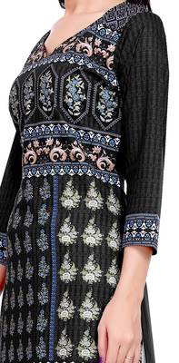 Black printed crepe kurtas-and-kurtis 1