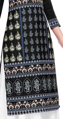 Black printed crepe kurtas-and-kurtis 5