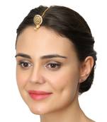 Gold Pearl Maang Tikka