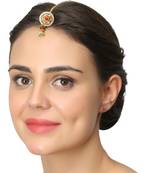 Gold Pearl Maang Tikka