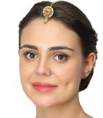 Gold Pearl Maang Tikka