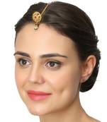 Gold Pearl Maang Tikka