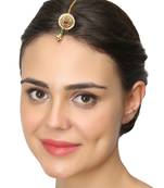 Gold Pearl Maang Tikka