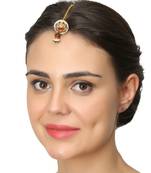 Gold Pearl Maang Tikka