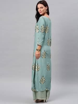 Emerald plain rayon salwar 3
