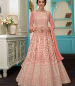 Light Pink Designer Wedding Anarkali Suit