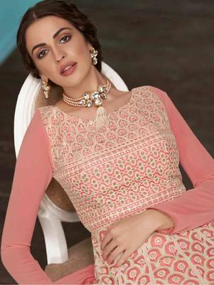 Light Pink Designer Wedding Anarkali Suit 2
