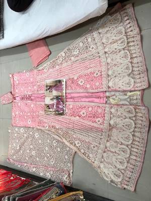 Pink embroidered santoon salwar 2