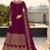 Purple embroidered santoon salwar