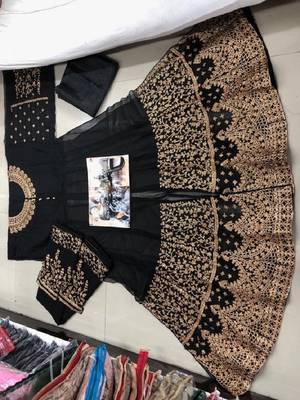 Black embroidered santoon salwar 2