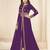 Purple embroidered santoon salwar