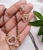 White diamond mangalsutra