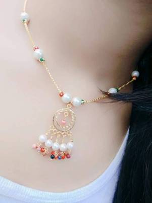 Multicolor diamond necklaces 1