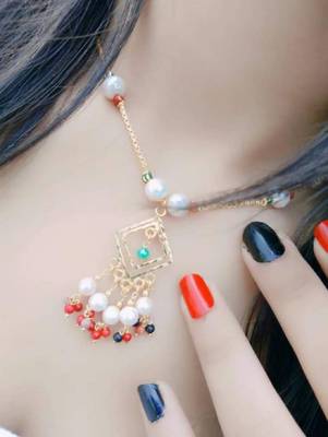 Multicolor diamond necklaces 1