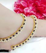 Blue diamond anklets