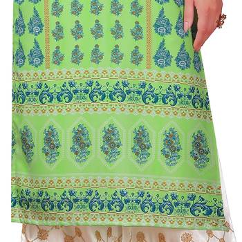 Green printed crepe kurtas-and-kurtis 2
