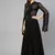 Black Embroidered Georgette Islamic Dresses