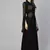 Black Embroidered Georgette Islamic Dresses