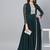 Green Embroidered Georgette Islamic Dresses