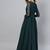 Green Embroidered Georgette Islamic Dresses