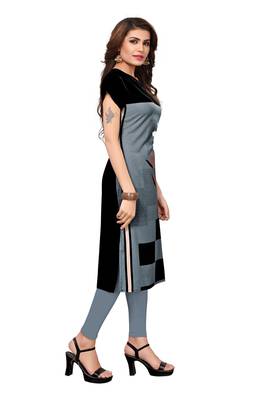 Grey printed crepe ethnic-kurtis 2