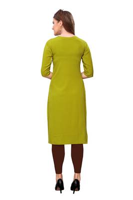 Green printed crepe ethnic-kurtis 4