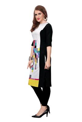 Multicolor printed crepe ethnic-kurtis 2