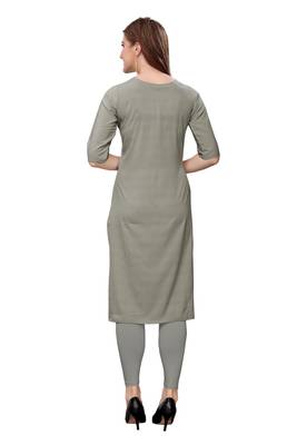 Grey printed crepe ethnic-kurtis 4