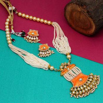Orange necklace-sets 2