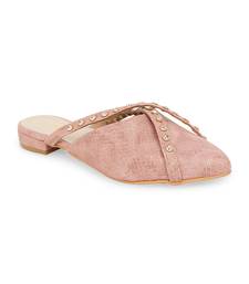 pink solid rubber sandals
