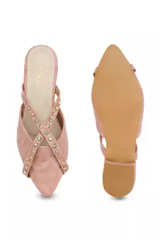 pink solid rubber sandals