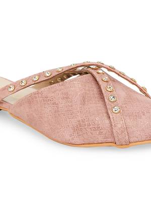 pink solid rubber sandals 5