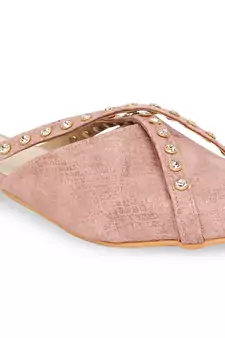 pink solid rubber sandals