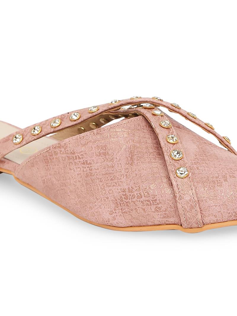 pink solid rubber sandals