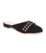 Black solid rubber sandals