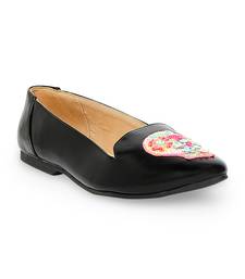 Black solid rubber sandals