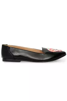 Black solid rubber sandals