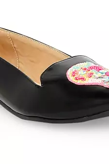 Black solid rubber sandals