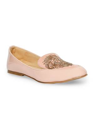 pink solid rubber sandals 1