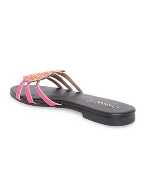 Black solid rubber sandals 2