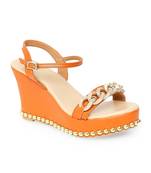 brown solid rubber sandals