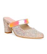 pink solid rubber sandals