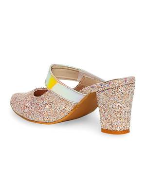pink solid rubber sandals 2