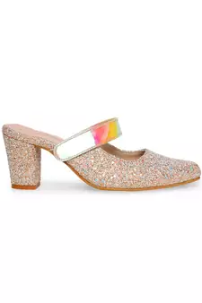 pink solid rubber sandals