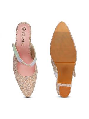 pink solid rubber sandals 4