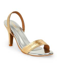gold solid rubber sandals