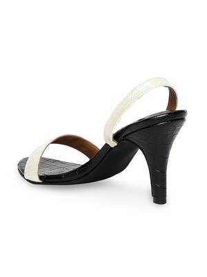 black solid rubber sandals 2