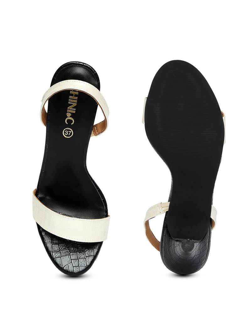 black solid rubber sandals